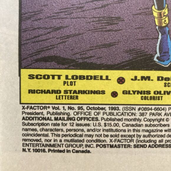 X-Factor: No. 90, 93-96, & 99. Marvel Comics (1993-94) - Picture 15 of 16